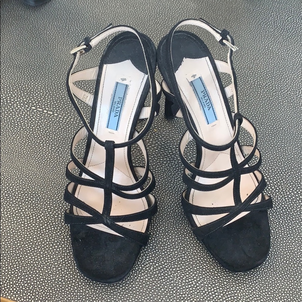 🖤✨Prada Sandal Black Suede 38